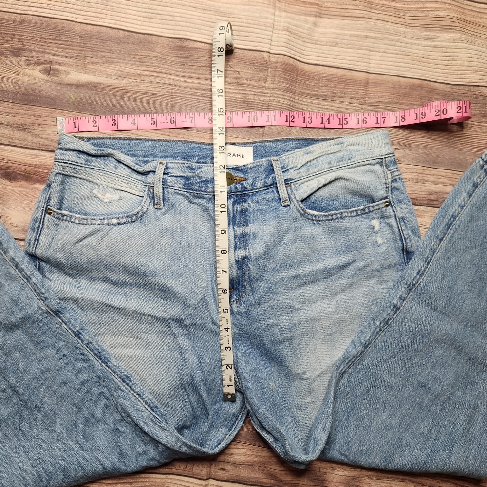 Frame Denim Light Blue Cropped Ankle Jeans - Picture 5 of 10